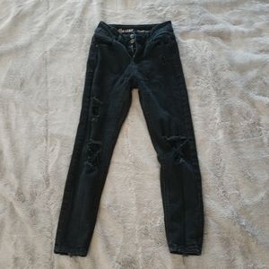 Vanilla star black ripped skinny jeans